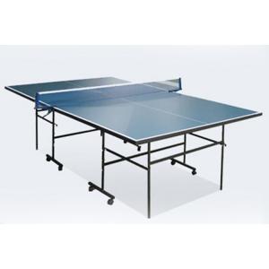 Portable Table Tennis Table Blue Color , Movable Indoor Ping Pong Table For Home