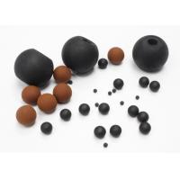 China Heat Resistant FKM Solid Rubber Ball For Screen Cleaning / Air Restriction on sale