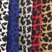 China La tela verde roja de las lanas del tweed del leopardo de la cebra hizo punto la anchura del 150CM on sale