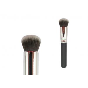 China Synthetic Bronzer Makeup Brush Sliver Ferrule Grey And Black Hair supplier