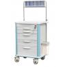 China Hospital ABS Emergency Medical Trolley Crash Cart With Steel Guard Rail (ALS-ET123 Old) wholesale