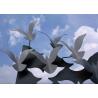 China Bird Flying Stainless Steel Abstract Yard Sculptures Contemporary Metal Garden Ornaments wholesale