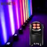 China IP54 Mini Uplights 4X12W Battery Spotlight 4 LEDs Wireless DMX & IR Remote Uplights Disco Club Party Stage Uplight wholesale