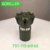 Normal Skirt Top Hammer Drill Bits T51 115mm For Drifting / Tunneling Drilling
