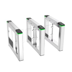 China Flap Barrier Turnstile with TTL232 Communication 4 Pairs Infrared and DC 24V Output for High Security Access Control wholesale