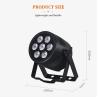 7*20W 6in1 LED Exterior Outdoor IP65 Waterproof RGBWA-UV DMX 512 Control Par Light