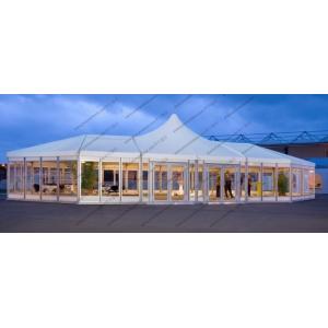 China Custom Made Mixed High Peak Wedding Party PVC Tent For 500 Person capacity Event supplier