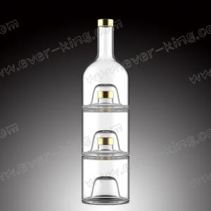 375ML 500ML Pyramid Shaped Liquor Glass Bottles
