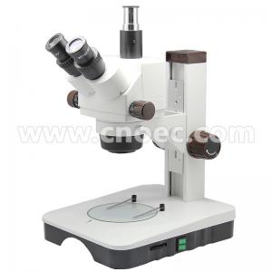China Trinocular Zoom Stereo Optical Microscope 0.7x - 4.5x LED Light Source , A23.1303 supplier