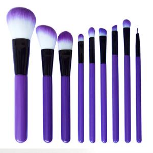 China Fashionable Makeup Brush Personalized Dark Wooden Handle Face Eye Makeup Brush supplier