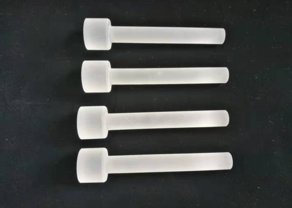 Personalized Fused Quartz Rod Transparent / Translucent Silica Mace