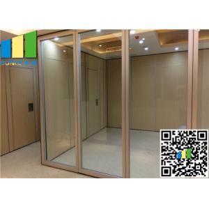 China Sliding Aluminum Glass Partition Wall , 10mm Tempered Glass Wall Partition supplier