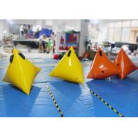 Colorful Sea Inflatable Marker Buoy Hot Air Welded Seams Stainless Fittings