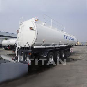 China Titan tri axles oil tank trailer for sale liquid tanker crude oil tanker trailers supplier