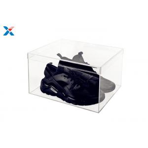 China Shoes Storage Acrylic Packaging Box , Customized Square Acrylic Box With Lid supplier