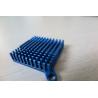 Blue Air Cooling Aluminum Heat Sink Extrusion Casting And Forging Heat Sink