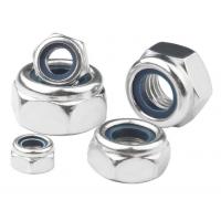 China Fasteners Din 985 Lock Nut Carbon Steel Zinc Plated Blue And White on sale