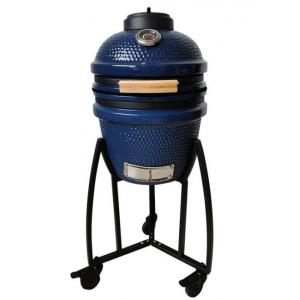 China 15 Inch Ceramic Charcoal Ceramic Pellet Smoker With Casters supplier