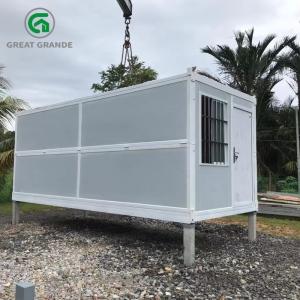 China Folding Prefab Site Office Container House With Polyurethane Foam Wall supplier