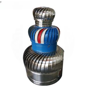 China Ventilateur de toit en acier inoxydable d'usine source sans alimentation, entraînement éolien, ventilateurs d'extraction de toit à turbine pour élevage de volailles et de porcs supplier