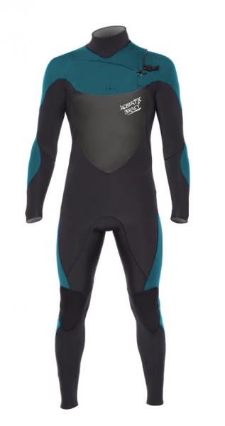 Black And Blue Scuba Diving Wetsuit Ergonomics Panel Long - Sleeve Protection