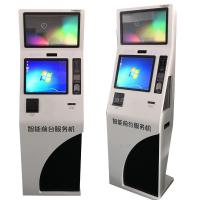 China 19inch dual screen self-service payment kiosk terminal and retail bill acceptor on sale