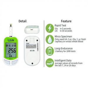 Lysun Professional Manufacturer Hot Selling Digital Sugar Uric Acid Test Strip Active Blood Glucose Meter