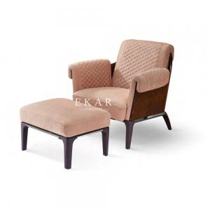 Modern Leather Relaxing Italian Design Armchair Upholstered Chair  W006SF11A