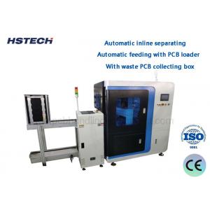China Automatic Inline Separating 1.1KW Circular Blade Inline Vcut PCB Depaneling Machine With Waste PCB Collecting Box supplier