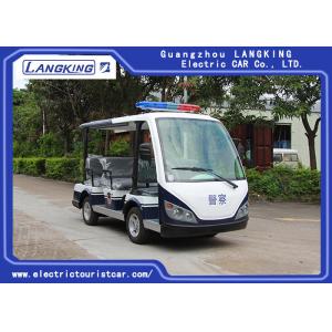 8 Person Black Seats Electric Tourist Car Max Speed 28km/H For Public Area Transportation With Top Light