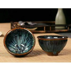 China Multi Color Glaze Ceramic Tea Cups / Top 9cm Elegant Ceramic Japanese Ceramic Tea Mugs supplier