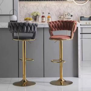 Stainless Steel Frame High Stool Chair Counter Height Bar Stool Without Backs