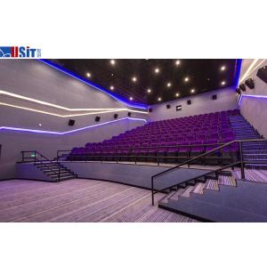 Plastic Armrest Movie Theater Chairs Cinema Room Furniture
