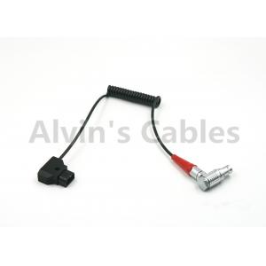 Red Scarlet Epic Camera Power Coiled Twist Cable 6pin Right Angle Female to Dtap