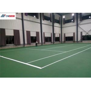 China ITF Indoor Tennis Court Flooring , Green Tennis Court Synthetic Flooring supplier