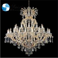China Antique Gold Crystal Chandelier Lights Ceiling Luxury K9 Wedding Ceiling Decoration on sale