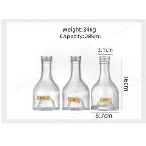 Transparent Round Empty Flint Food Glass Jar For Liquor Wine Vodka Tequila Bottle