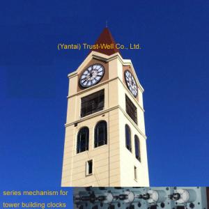old tower church building clocks and movement