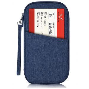 Customized Travel Document Organiser Wallet With 210D Polyester Lining