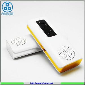 China 4000 mah led TF card bluetooth speaker power bank supplier