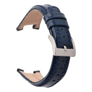 China Thread Crafts Handmade Leather Watch Straps 22mm Width supplier