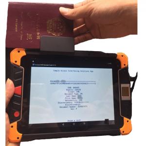 China 4G LTE Android 5.1 Rugged Tablets PC with Handheld OCR MRZ Passport Scanner supplier