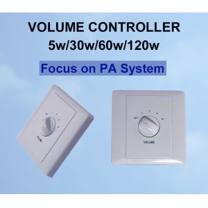 China AT-330 30W Wall Volume Controller Economical Passive PC Material Volume Switch wholesale