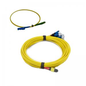 China MM MPO To LC Fiber Cable Fiber Breakout Cable Compatible With Huawei QSFP supplier