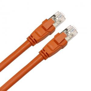 China Cat 8 Shielded High Speed Ethernet Cable 40Gbps with Gold Plated Plug SFTP Wires supplier