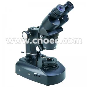 China Black Inclined Binocular Jewelry Microscope 20X - 40X A24.1201 supplier