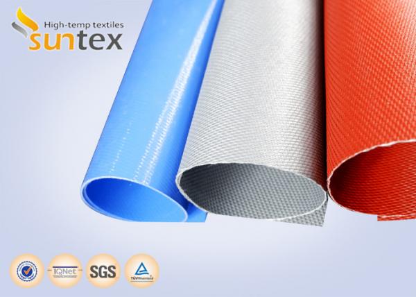 Suntex Woven Thermal Insulation Cloth High Silica Coated With Red Silicone