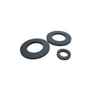 Black Rubber Flat Ring Gasket NBR For Pipe , High Temperature Gaskets 70