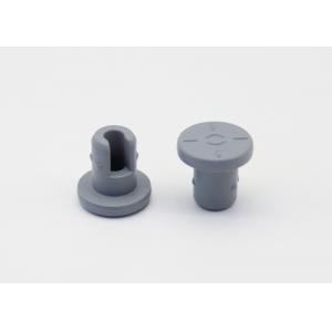 China Brominated Butyl Round Rubber Stopper , Rubber Test Tube Stoppers For Glass Vials supplier