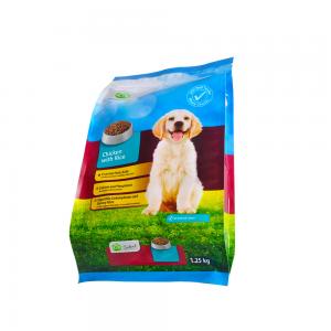 Plastic Animal Feed bag, aluminium foil bag, back seal bag for pet food packaging 1.25 KGS